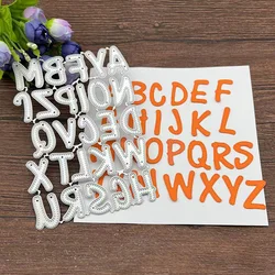 New Capital alphabet Frame Metal Cutting Dies Stencils For DIY Scrapbooking Decorative Embossing Handcraft Template