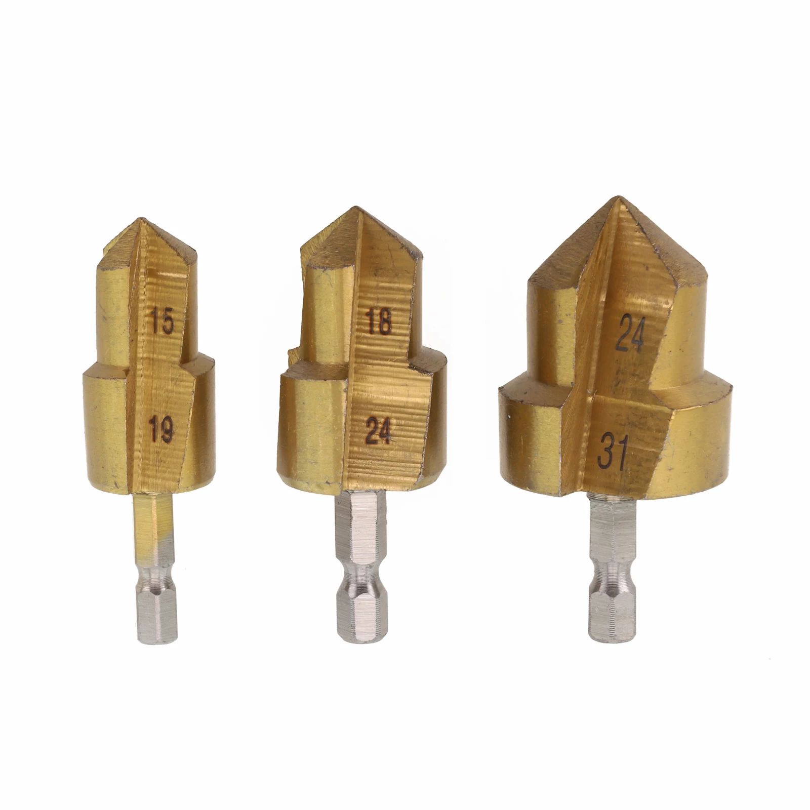 

3pcs Drill Bit For Plumber Ppr Water Pipe Puncher Drill Bit 6.35mm Hexagonal Shank Drill Bit Water Pipe Expansion Drill Punch