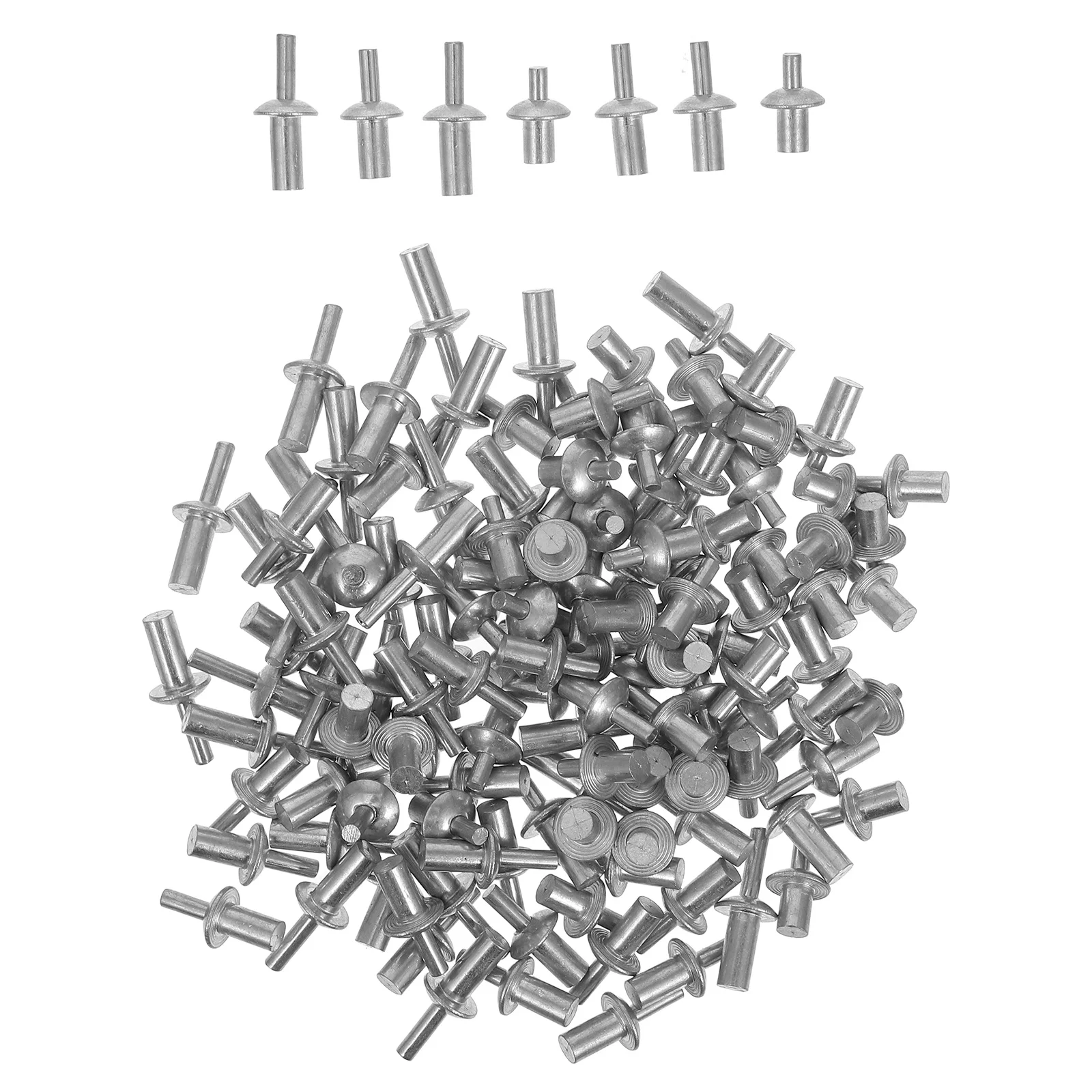 130 pezzi assortimento di rivetti con nucleo in alluminio tipo bussare testa tonda di espansione M5 7 9 11mm per uso domestico meccanico
