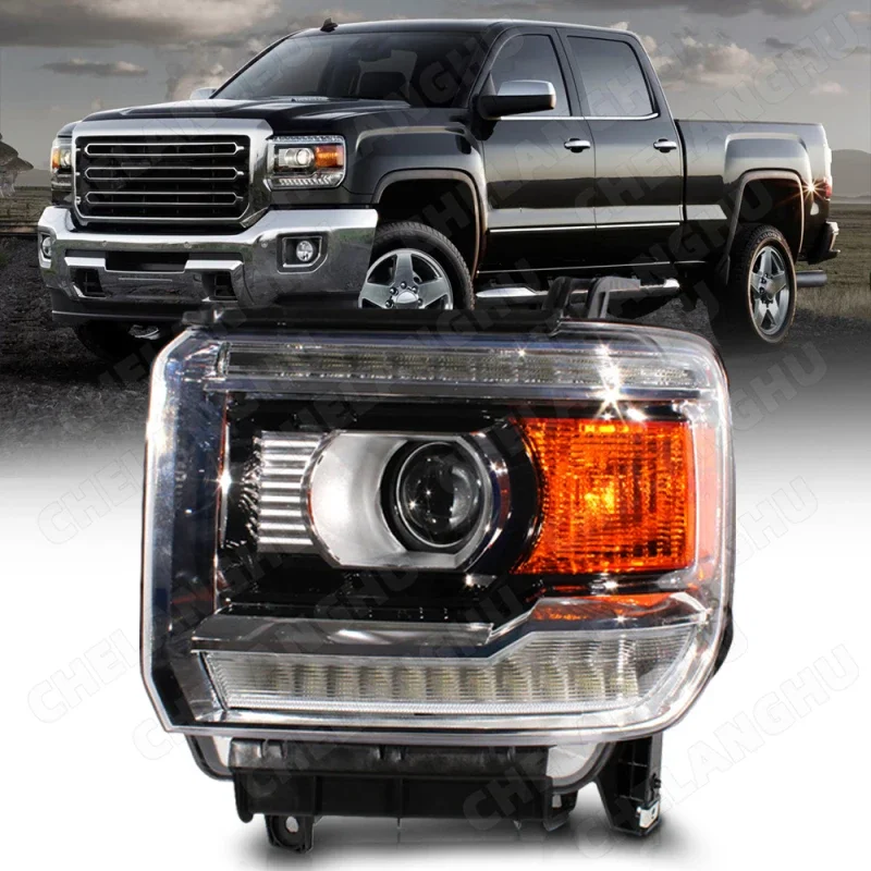 

1Pc Left Side Front Xenon Lamp Headlight For GMC Sierra 2500 2016 2017 2018 2019 DRL Car Accessory GM2502471 84180592