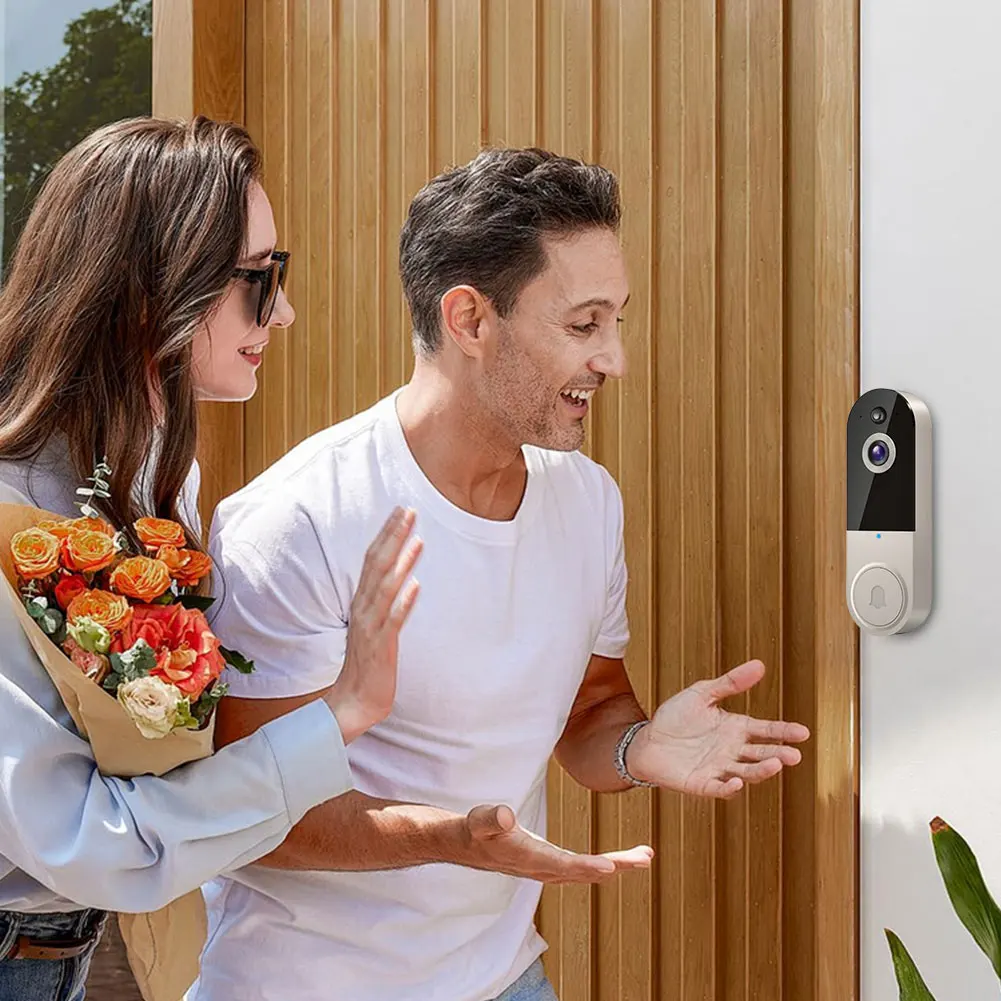 

1080P Video Doorbell Camera 2-Way Audio Wireless Video Doorbell (T50 Beige US)