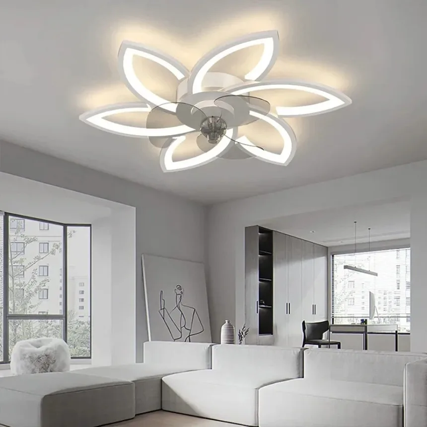 

LED Ceiling Fan Light Smart APP Remote Control Silent Fan Lamp Bedroom Dining Room Living Room Home Electric Fans Chandelier Fan