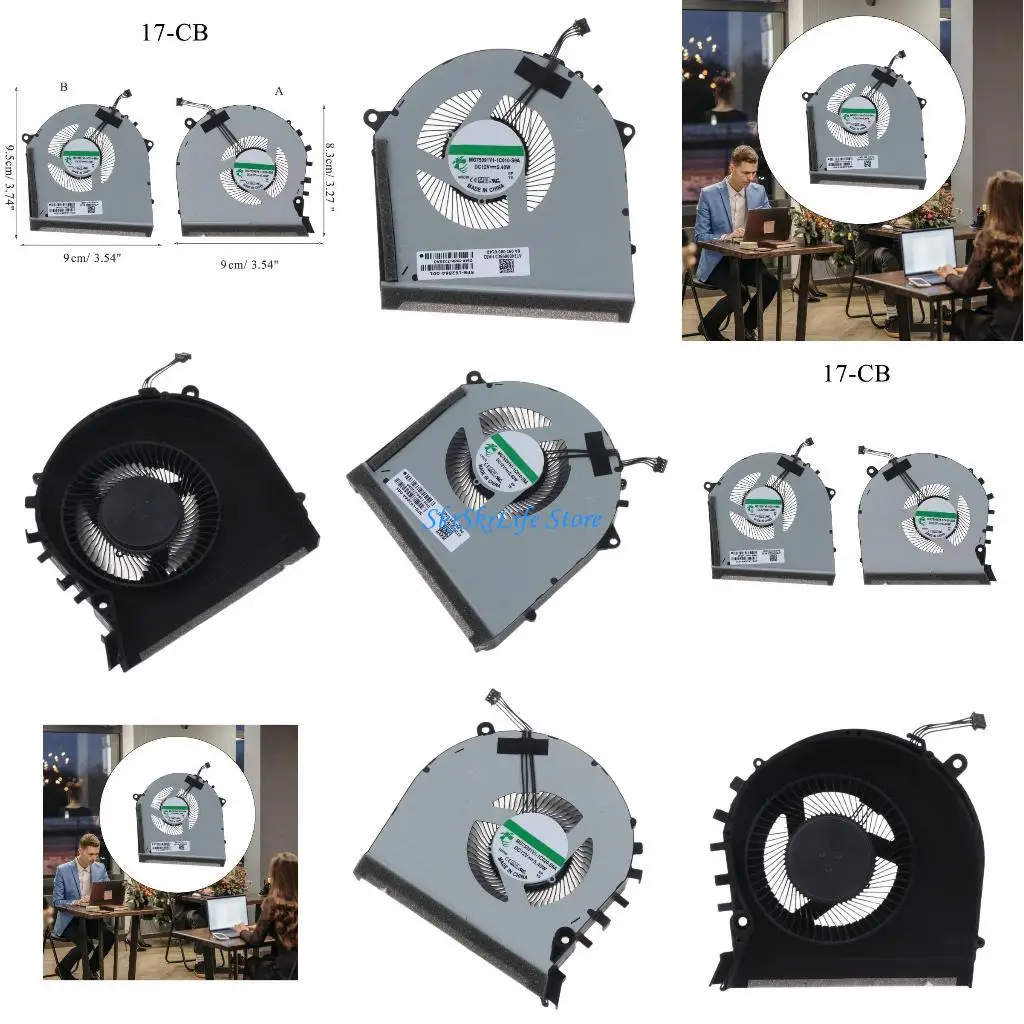 

E65E для 17CB 17CB0030NR CB0070NR 17T-CB0000 Тонкий охлаждающий вентилятор графического процессора