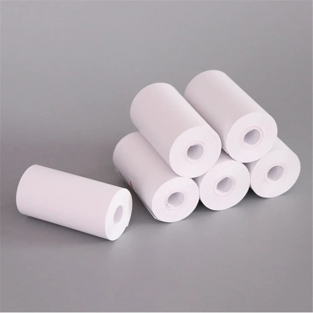 10 Rolls Receipt Thermal Paper 57x25 mm Printing Label Roll for Mobile POS Photo Printer Cash Register Paper Office Stationery