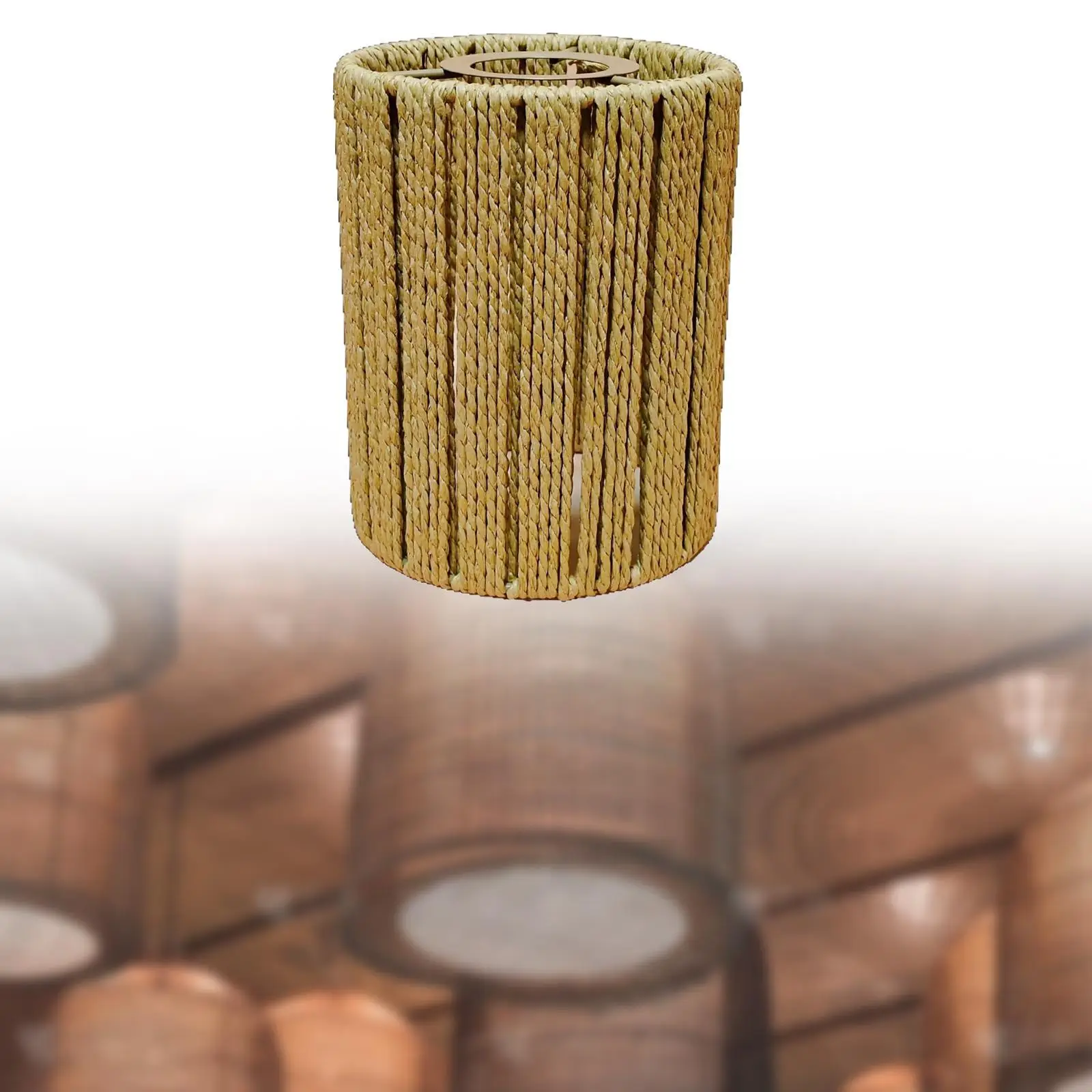 

Абажур из бумажной веревки, абажур ручной работы, абажур в стиле бохо для гостиной, кухни, спальни, чайного домика, улицы