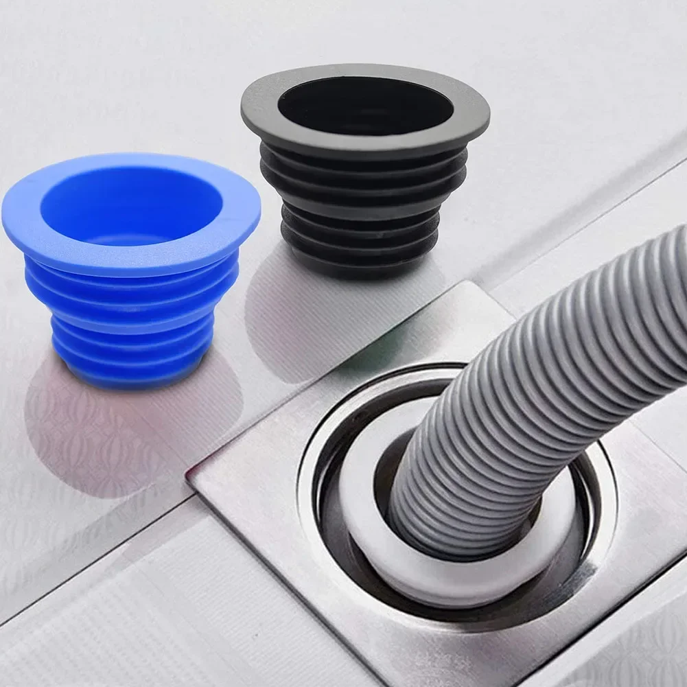 

Drain Pipe Hose Silicone Plug 4PCS Sewer Seal Ring Washing Machine Kitchen Bathroom Home Accessories For Washing Machine