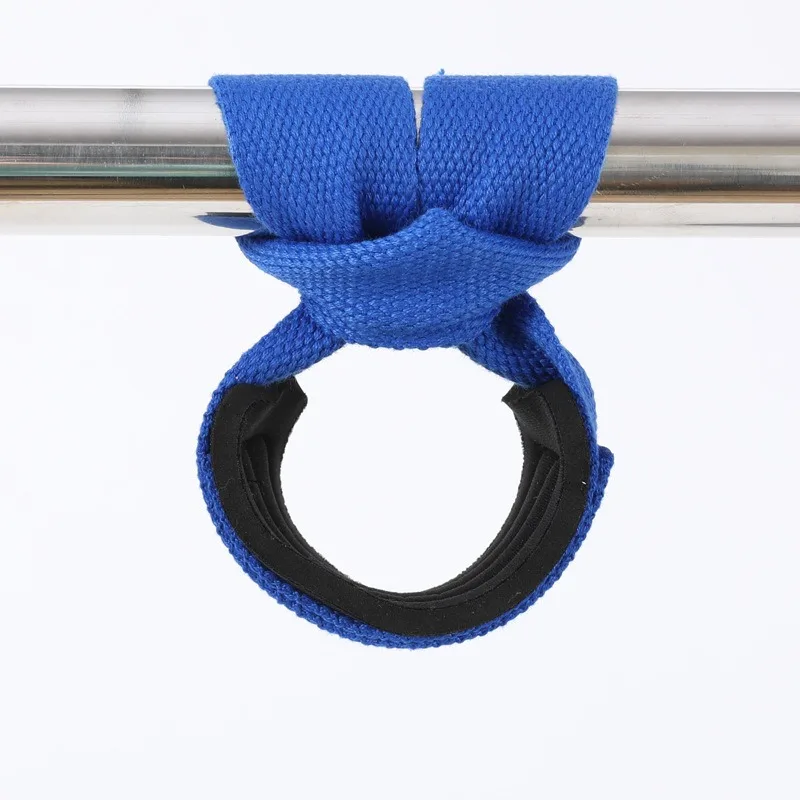 1Pair Single Loop Weight Lifting Wrist Straps Hard Pull Barbell Dumbbell Gym Strength Training Wrist Support Fitness Assist Band