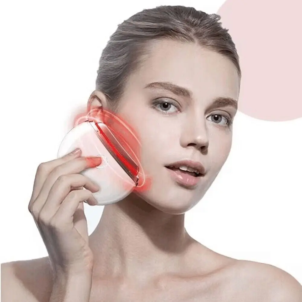 

4 Modes Electric Facial Massager Red/Blue/Purple Light Micro Current Vibration Neck Beauty Instrument Promote Blood Circulation