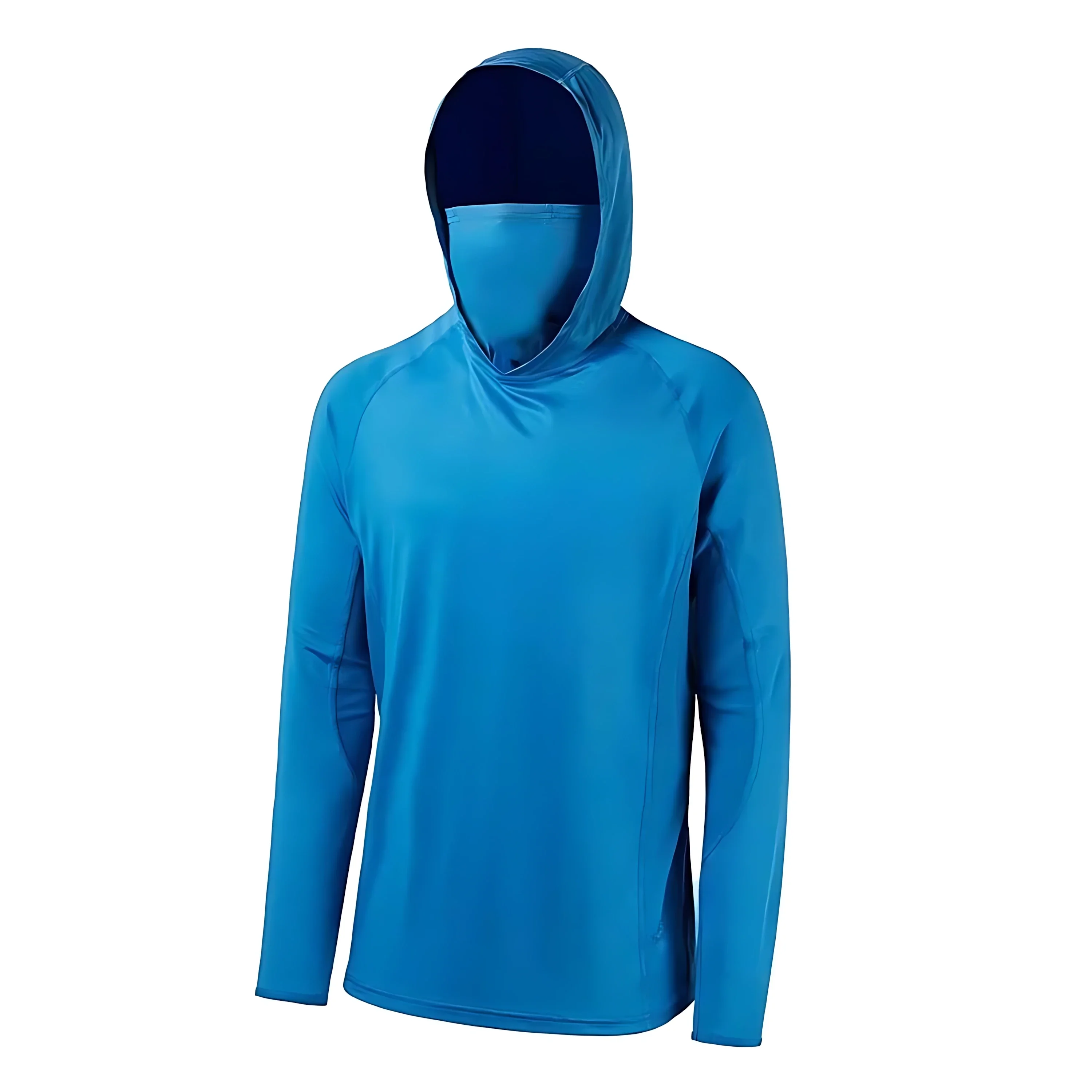 Fischer-Hoodie für Herren, langärmelig, schnelltrocknend, atmungsaktiv, UV-Schutz, Outdoor-Angel-T-Shirt, Angelbekleidung – Detail 9