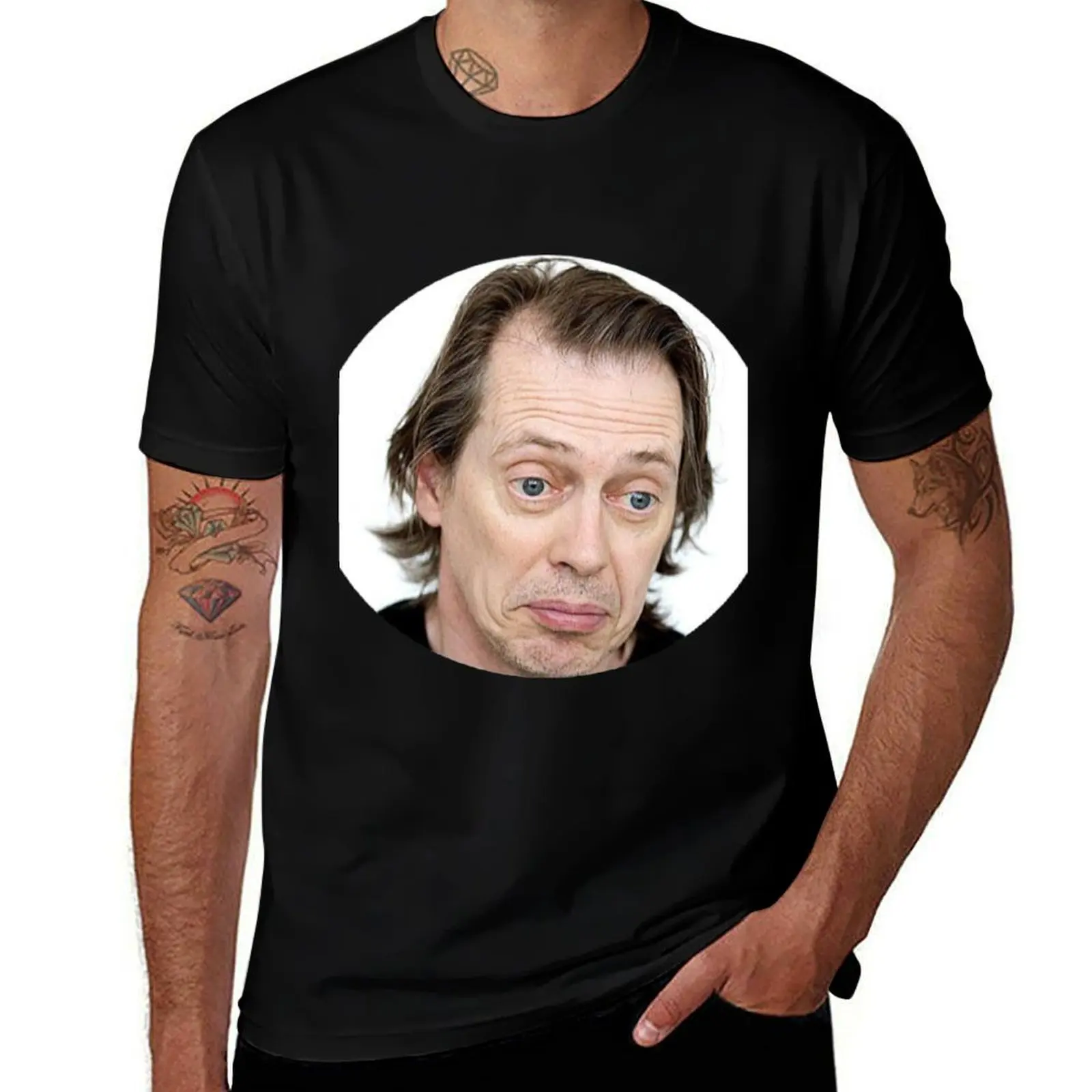 

Steve Buscemi Meme Funny! T-Shirt cotton t shirts man 100% t shirt custom print T-Shirt