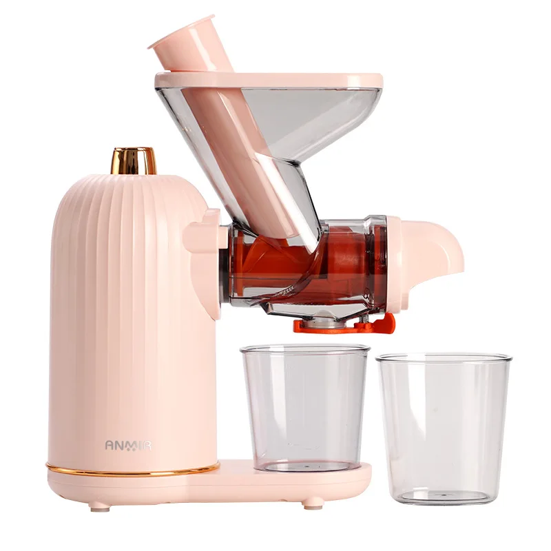 Low-Speed Juicer with Pulp Separation, Fully Automatic Household Fruit Vegetable Soybean Avocado Juice Extractor Machine
