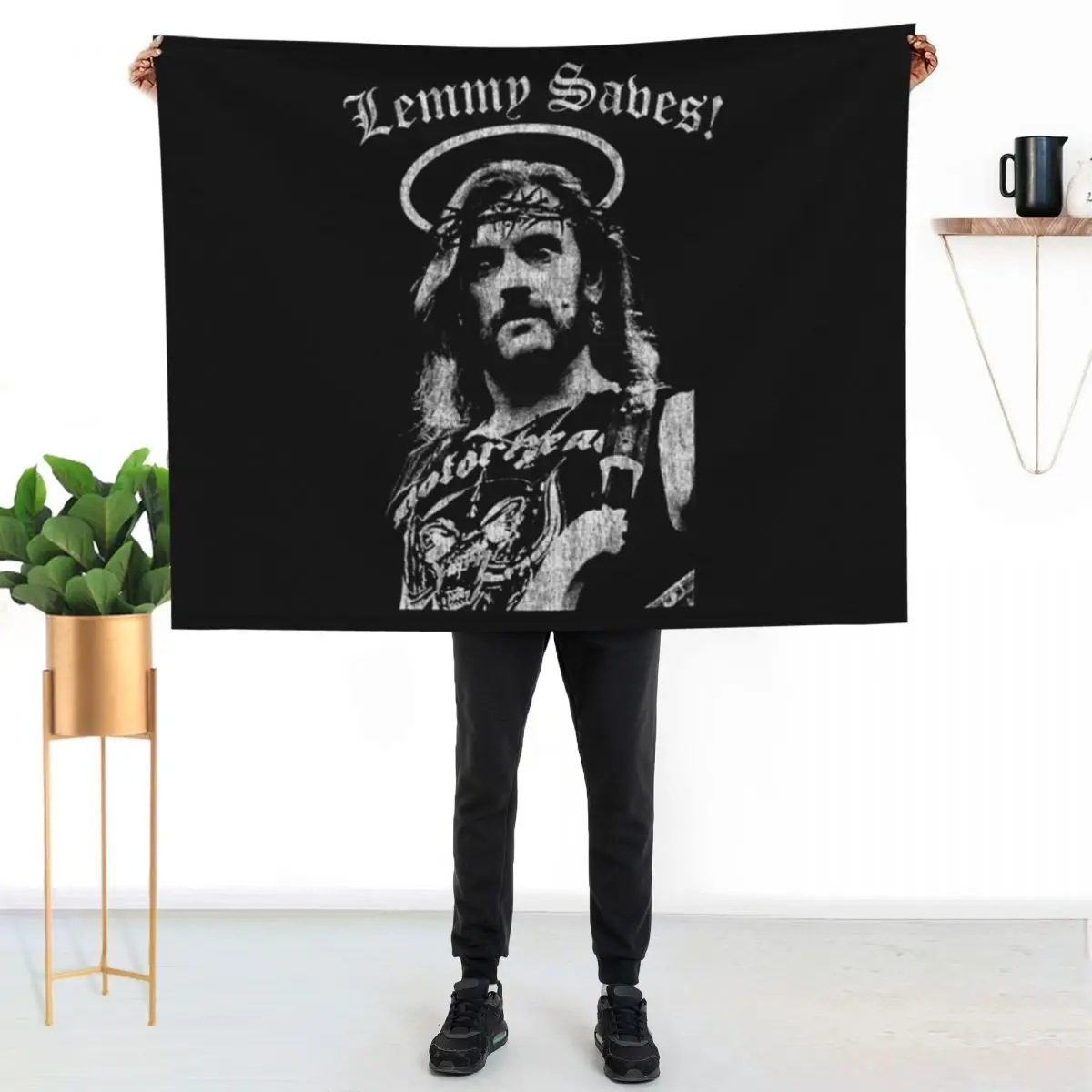 

Lemmy Kilmister T-ShirtLemmy - Distressed Throw Blanket Soft Comfort Blanket for Reading Watching TV