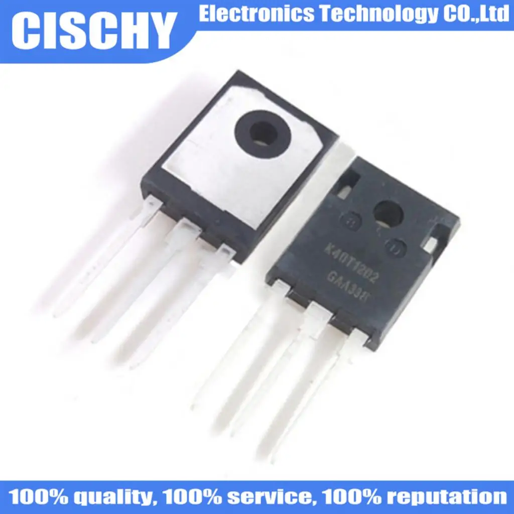 10PCS/lot IKW40N120T2 TO-247 IKW40N120 K40T1202 IGBT 40A 1200V 40T1202 TO247 original In Stock