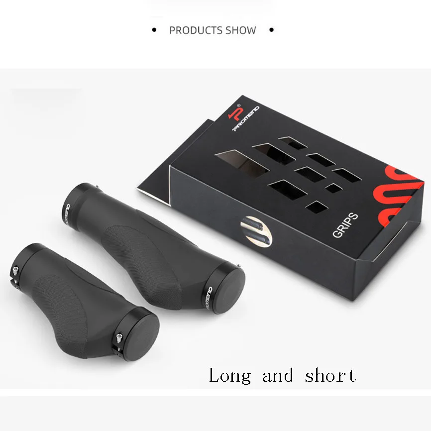 Long+Short Bicycle Grips MTB Bike Handbar Grips Rubber Non-slip Bilateral Lock Cycling Handle Grips Bikes Handlebar Grips