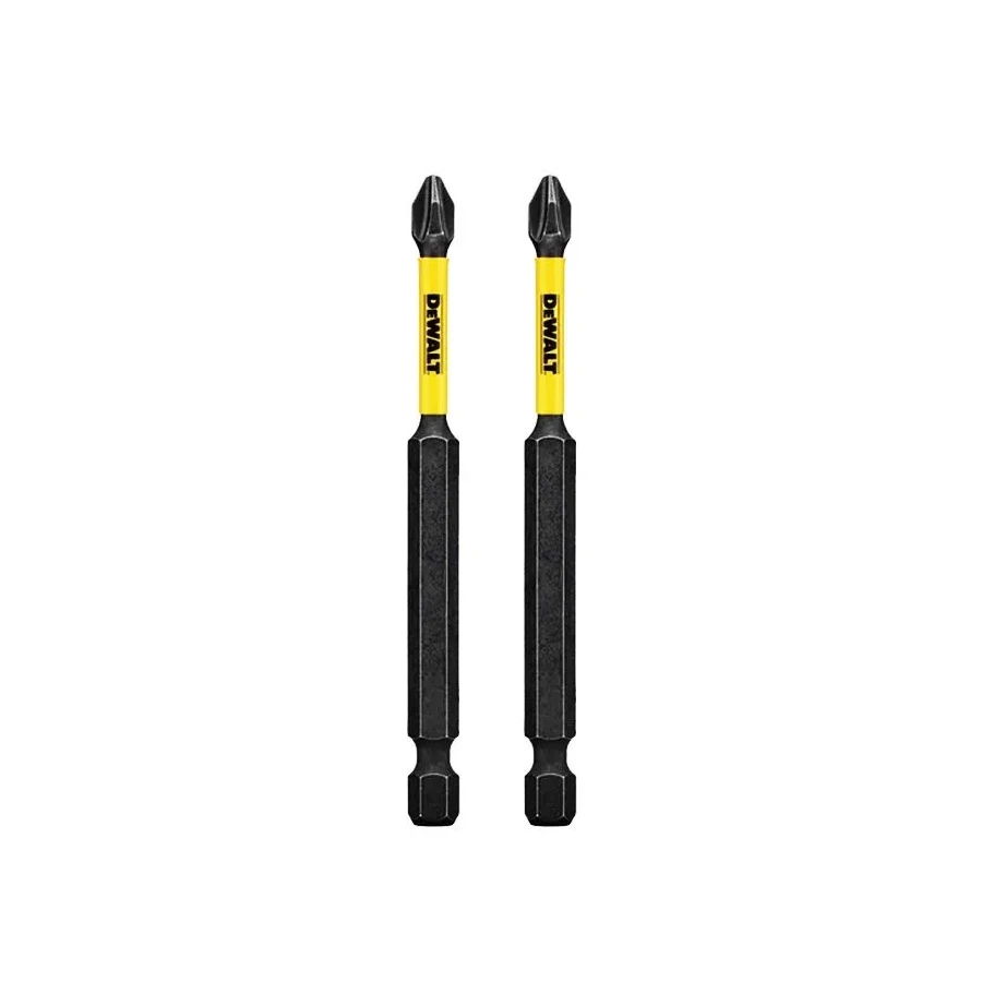 DEWALT-Longo Impacto Chave de Fenda para Broca Elétrica, Acessório Ferramenta Elétrica, Phillips, 1/4 Shank, DWA3PH2IRB, 2, 5, 10 Pcs, #2