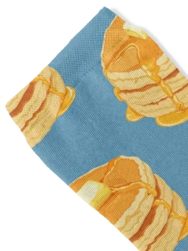 Stack of Pancakes with Butter Socks Stockings man Children's Socks For Man Women's