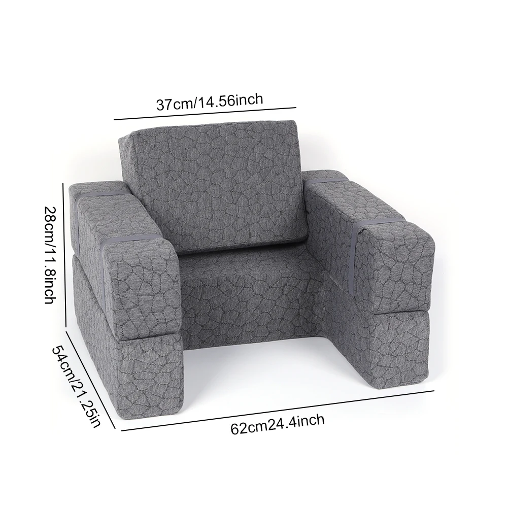 وسادة قراءة وألعاب كبيرة جدًا مع حامل أكواب قابل للتعديل ومتعددة الأغراض ومكتب سرير للجلوس في أريكة أرضية السرير