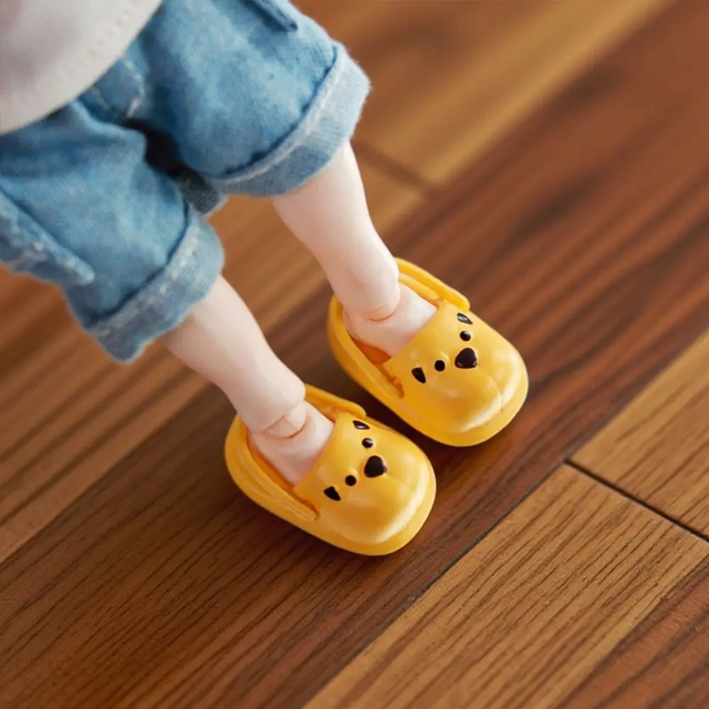 

1 Pair Round Toe Ob11 Doll Slippers Simulation Mini Mini puppy slippers Silicone Cute Silicone puppy slippers Doll Accessories