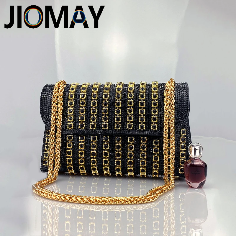 JIOMAY Brand Fashion Shoulder Bag Luxury Designer Handbags High Quality 2024 Exquisite Rhinestone Wedding Clutch Purse For Women