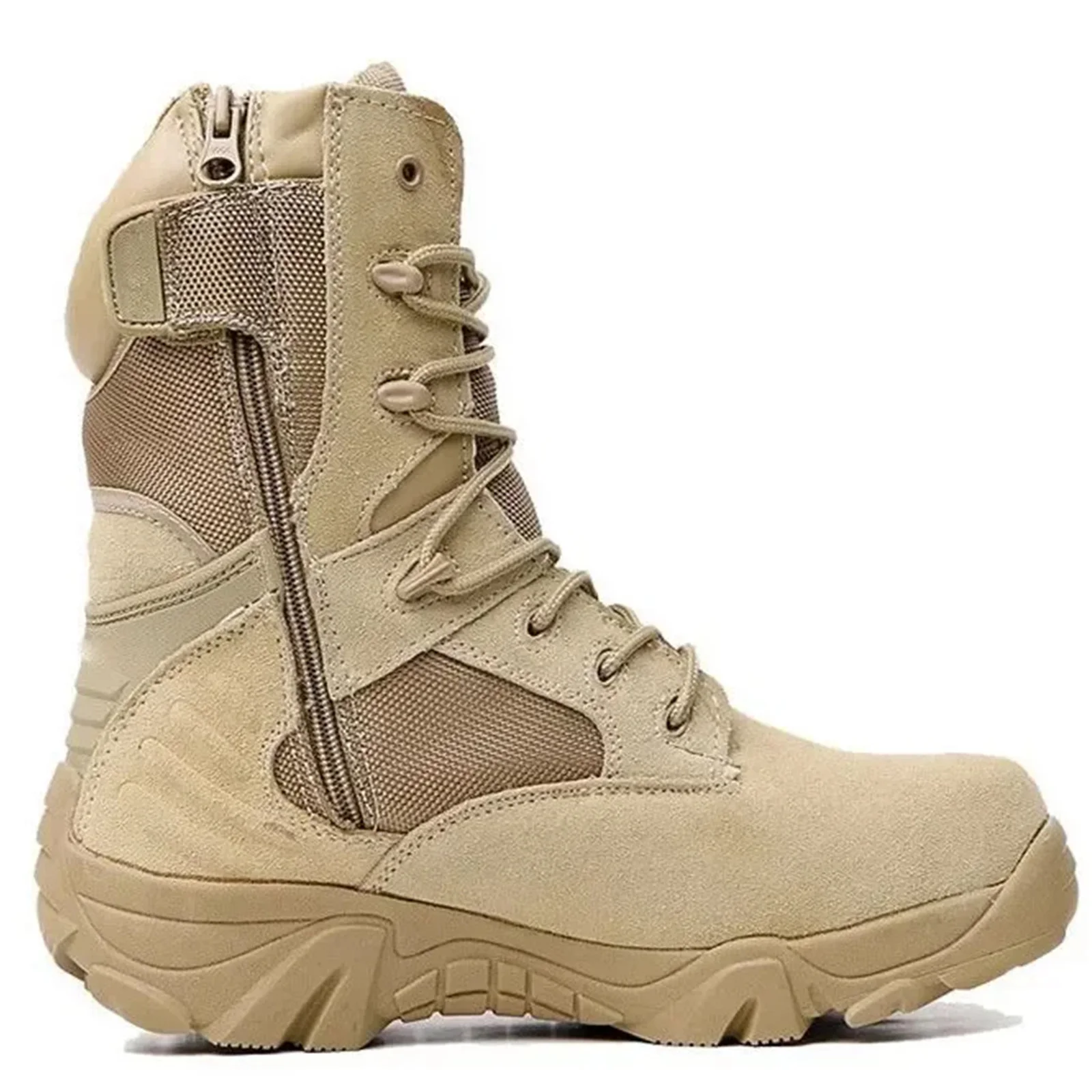 Tactical Male Boots Outdoors Climbing Special Force Leather Waterproof Desert Combat Work Shoes