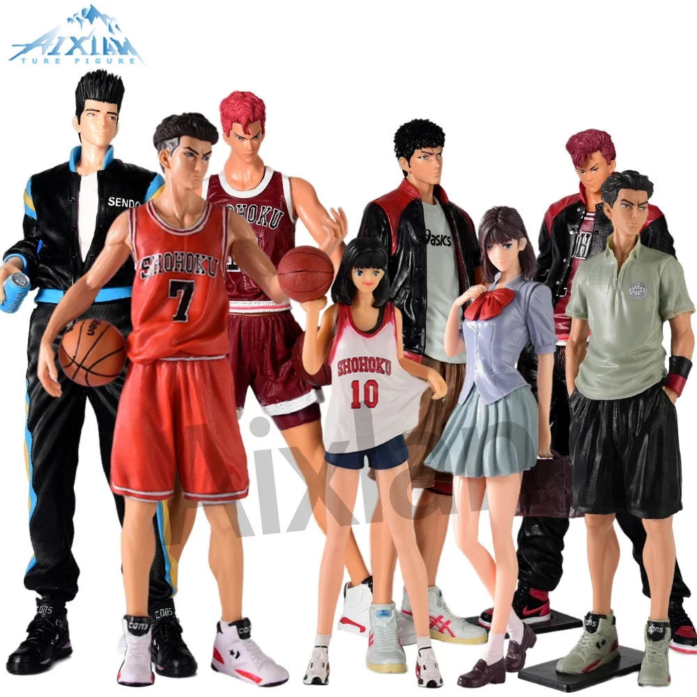 25 CM Anime Sakuragi Hanamichi PVC Action Figures Rukawa Kaede Akagi Takenori Mitsui Hisashi Collection Model Toys