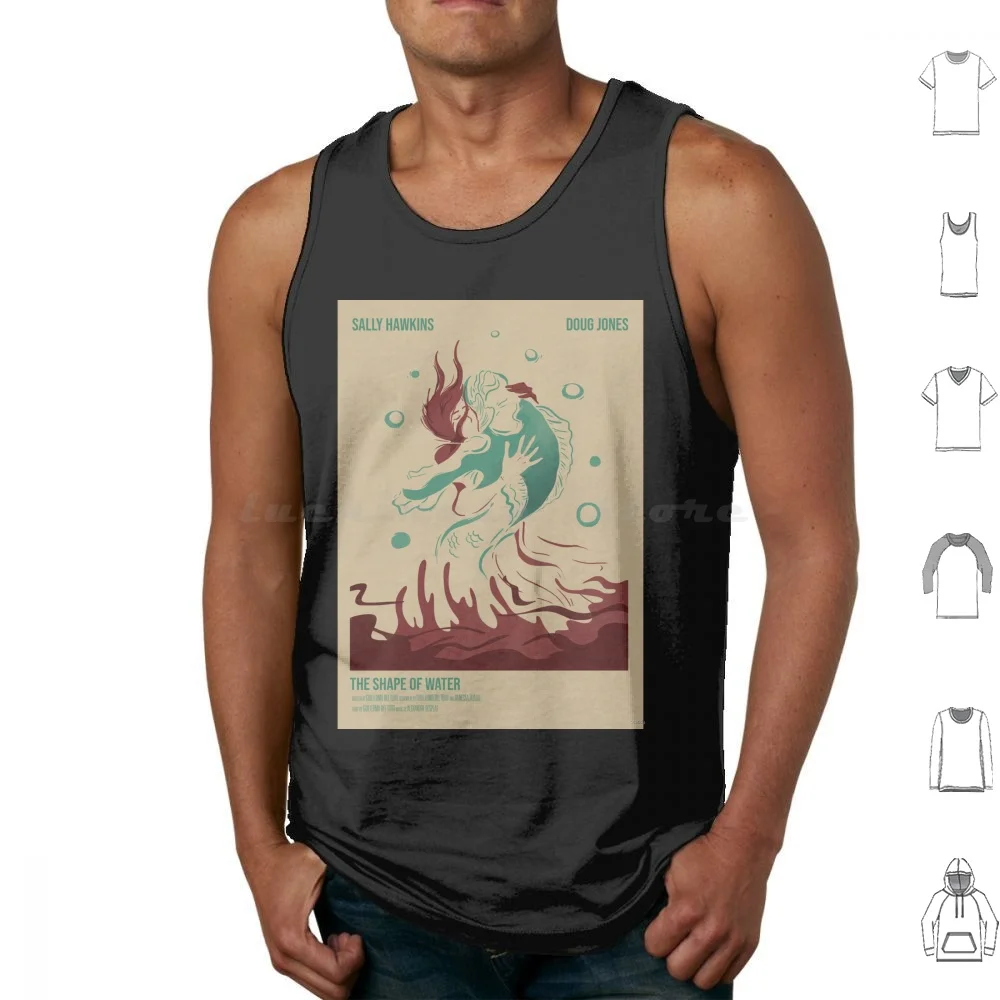 Shape Of Water Tank Tops Print Cotton Shape Of Water Shape Water Guillermo Del Toro Sally Hawkins Doug Jones