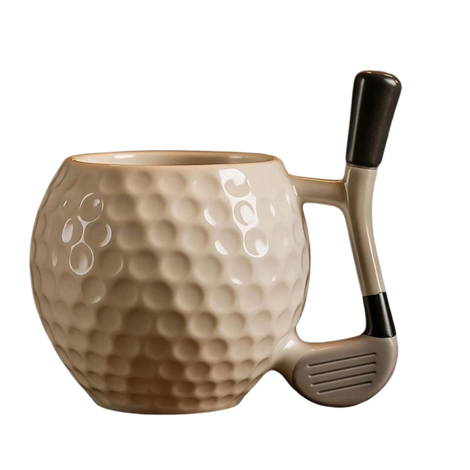 

Golf Ball Resin Coffee Mug with Club Handle Unique Funny Golf Themed Gift for Golf Lover Themed Novelty Mug for Home Restaurant