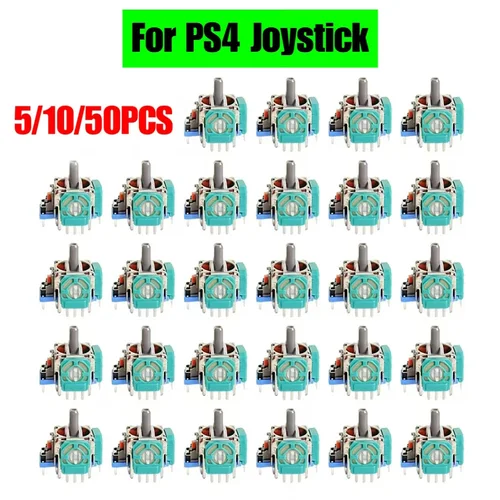 Potenciómetro de módulo de Sensor de Joystick analógico basculante 3D de repuesto, 5/10/50 Uds., para reparación de controlador Ps4 /pro Slim Xbox One S/x