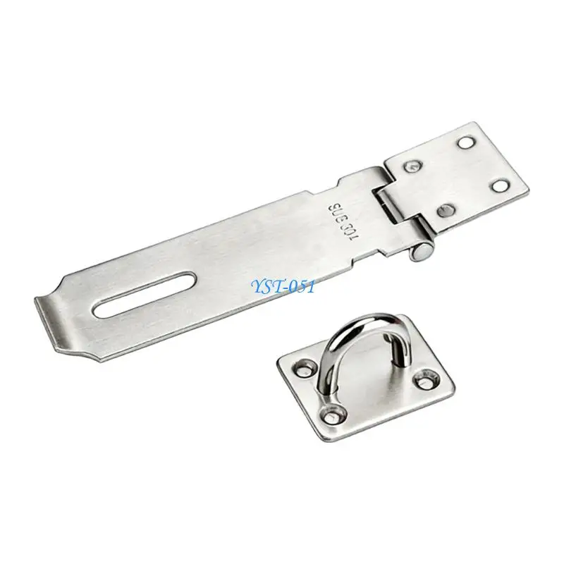 E15A Hasp Staple Shed Latches Stainless Steel Door Lock Replacement Padlock Clasp Hardware For Enhances Home Security