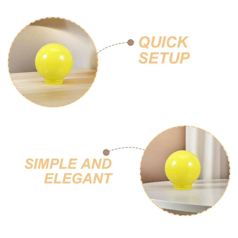 غطاء مصباح مستدير كرة أرضية بديل من الأكريليك مقاوم للماء في الهواء الطلق حديقة فناء مسار عمود إضاءة غطاء خفيف قطر تركيبات الشارع #3