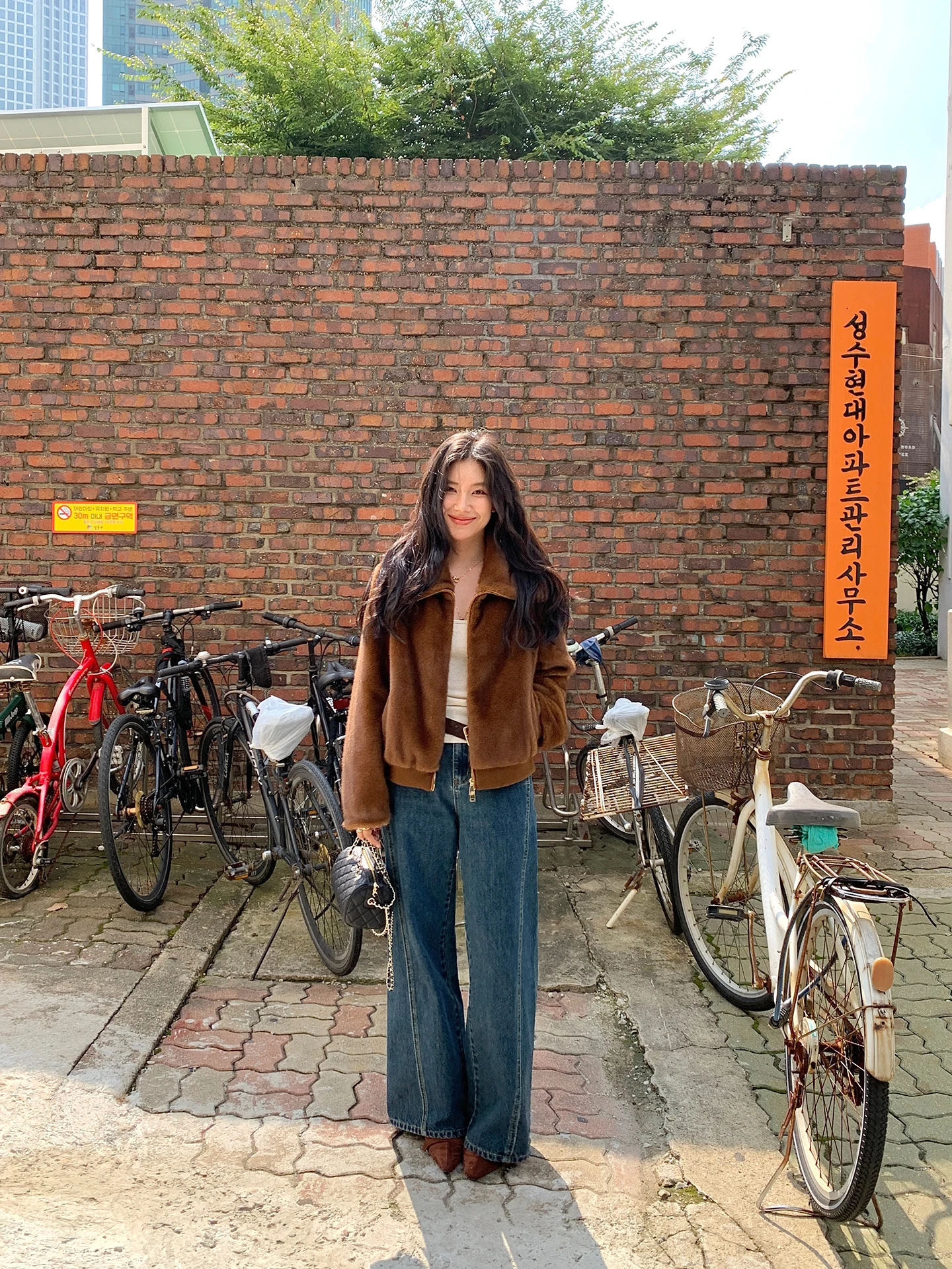 

Retro Slimming High Waist Jeans Women's Design Sense Faded Long Pants DaqianwithU Cotton Stand Fit No Stretch