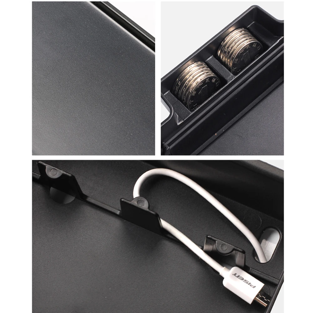 Car Central Armrest Box Storage Box For Land Rover Evoque 2014 2015 2016 2017 2018 Center Console Accessories Black Coin box