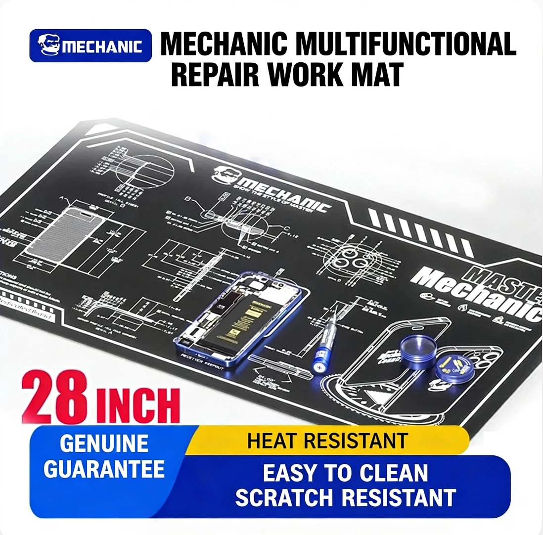

Многофункциональный ремонтный коврик MECHANIC V77 V78 для обслуживания мобильных телефонов, мягкий, теплоизоляционный, для фиксации материнских плат