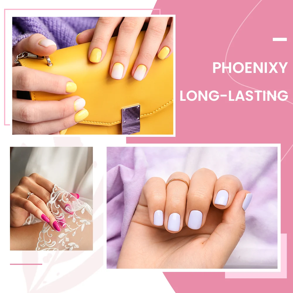 Phoenix 8ml Gel Nagellack Semi Permanent Nail Art Design LED UV Gel Nagellacke Hybrid UV Gel Lack Nagellack einweichen