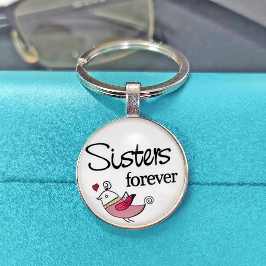 Hot Sale Meaningful Keepsake Family Key Chain Ideal Souvenir Gift For Mother And Siblings Bag Decor Key Ring Accessory