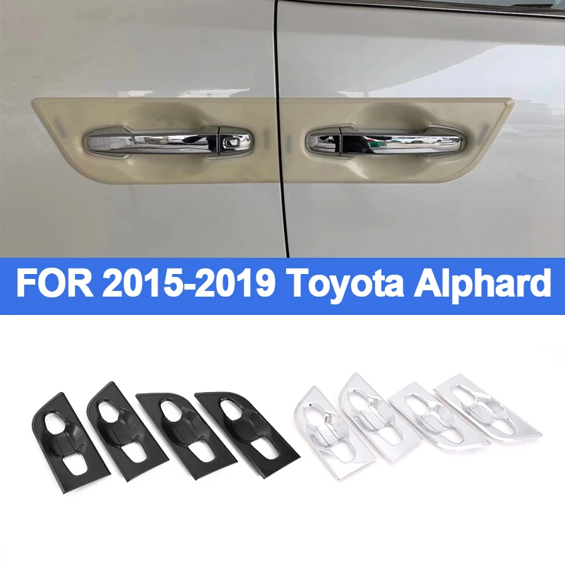2015-2019年トヨタアルファード用外装ドアボウルトリム、ドアボウル保護装飾フレーム、車外装飾パーツ