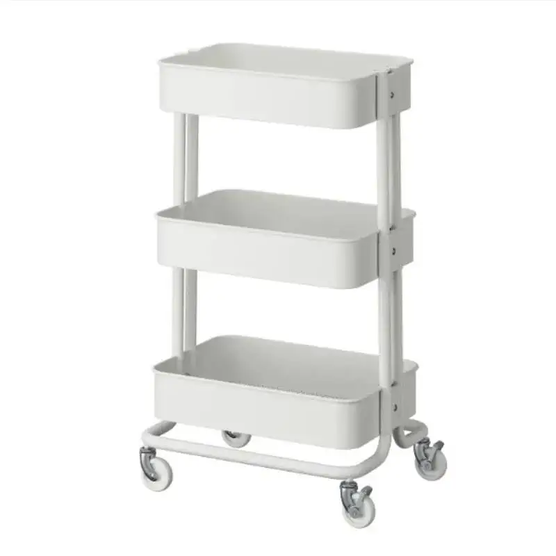 المطبخ الحديثة عربة الحمام رف عربة الطعام تخزين المحمول عربة التسوق عربات التسوق عربة التسوق 4 عجلات عربة اليد #5
