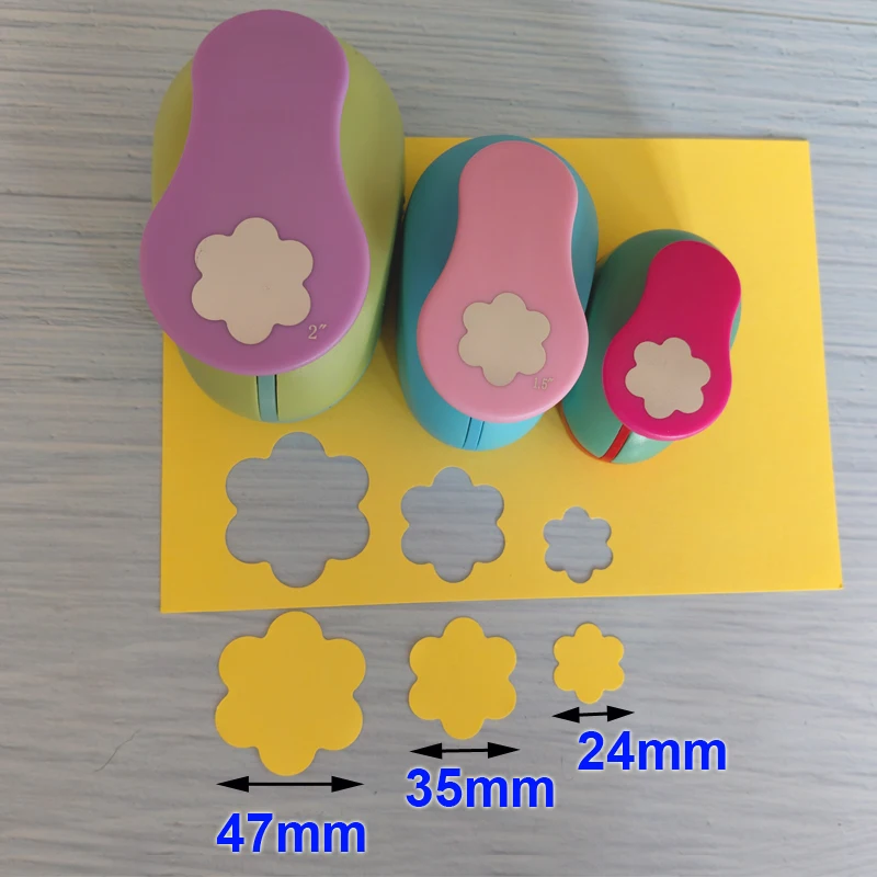 1.5cm-7.3cm Flower Shape Craft Punch Paper Punches Scrapbooking Punchers DIY Handmade Cutter EVA Foam Hole Cutting Tool