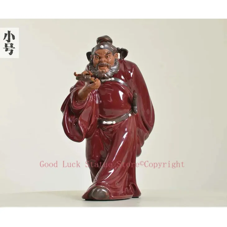 

30cm large BEST business present home house TOP protection talisman # Zhong kui exorcise evil spirits FENG SHUI porcelain statue