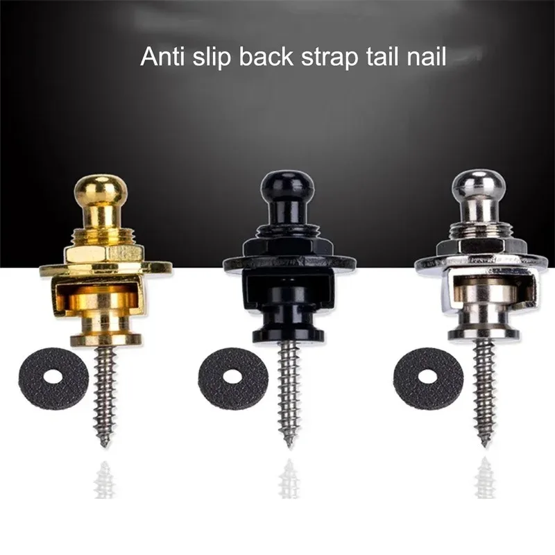 Guitar Strap Lock Straplock Button Guitar Buckle Skidproof locking pegs Pins for Acoustic Electric Bass Strap Lock Buttons Pins.