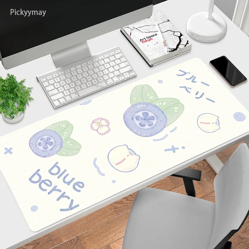 Large Computer Mousepad Cute Mose Pad Gamer Keyboard Mouse Mats Xxl Gaming Office Accessiores Desk Mat Kawaii Fruit Mausepad