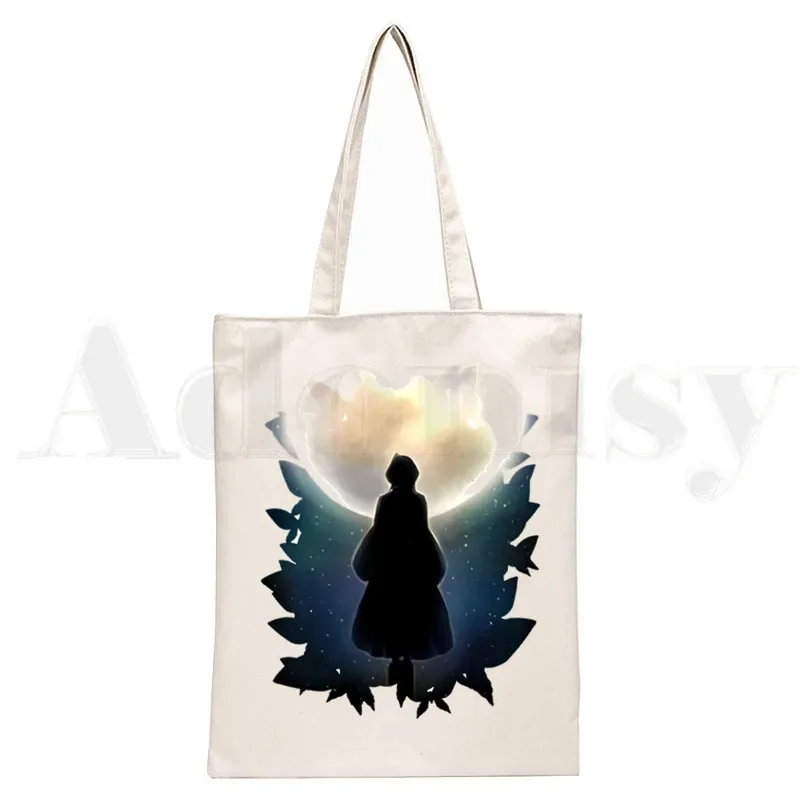 BLEACH-Anime Japonês Manga Bolsas De Ombro, Ichigo Kuchiki Byakuya, Bolsa De Compras Casual, Unisex Elegante Bolsa De Lona