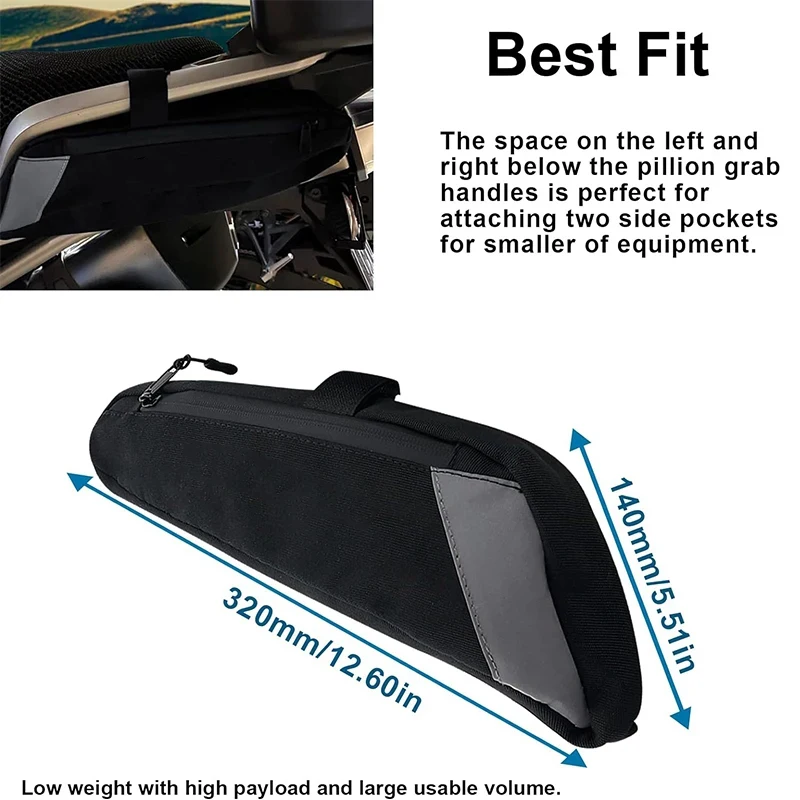 Motorcycle Rear Side Bag Waterproof Luggage Storage Bag Motorbike Tail Tool Bag  For BMW R1200GS LC 2013-2020 R1250GS Adv