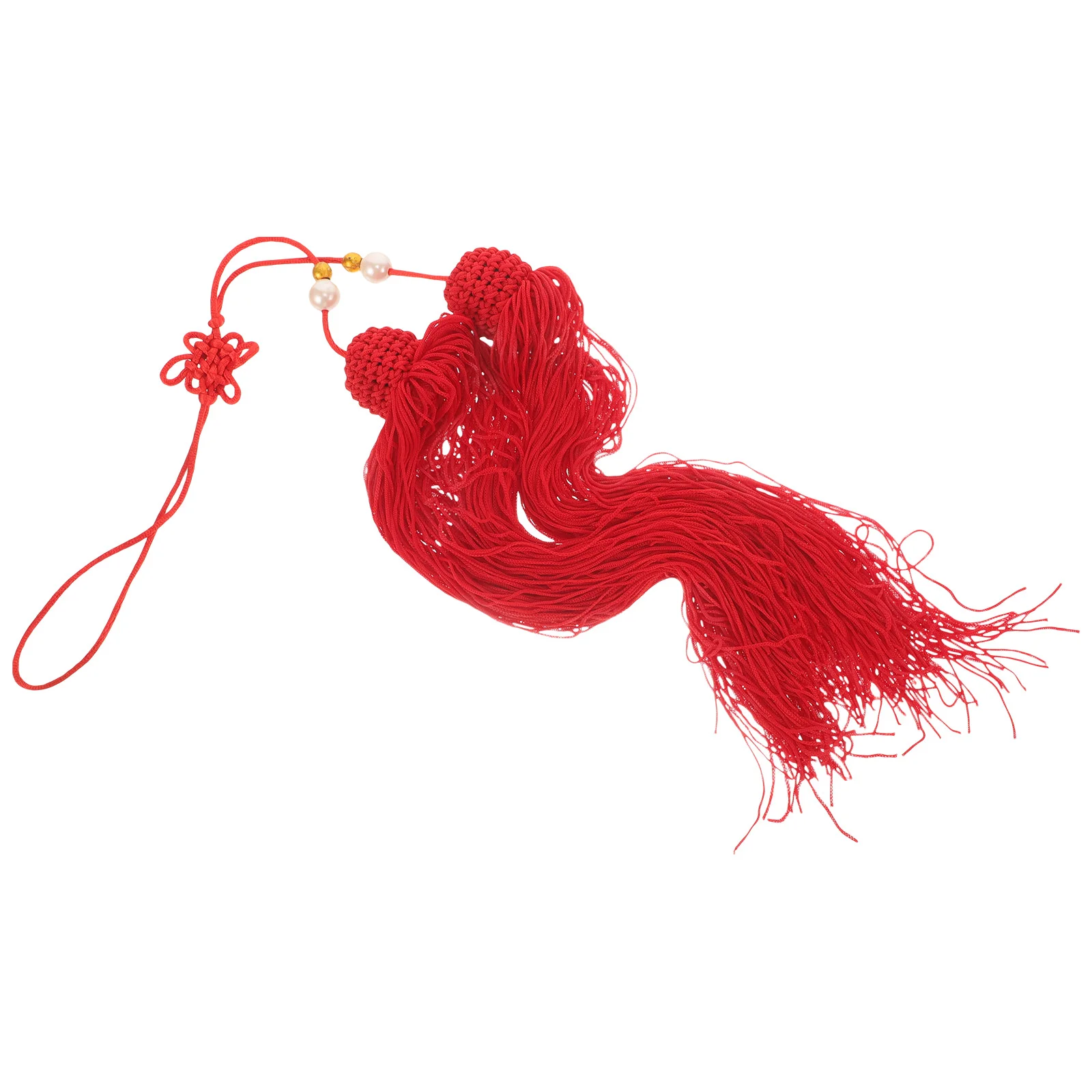 

Tai Chi Sword Spike Tassel Decors Pendant Red Hanging Bright Color Pendants Decoration