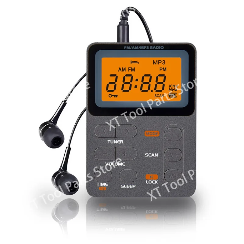 Multifunctional Portable Digital Rechargeable Radio FM/AM/MP3 Player Memory Card Outdoor Sports