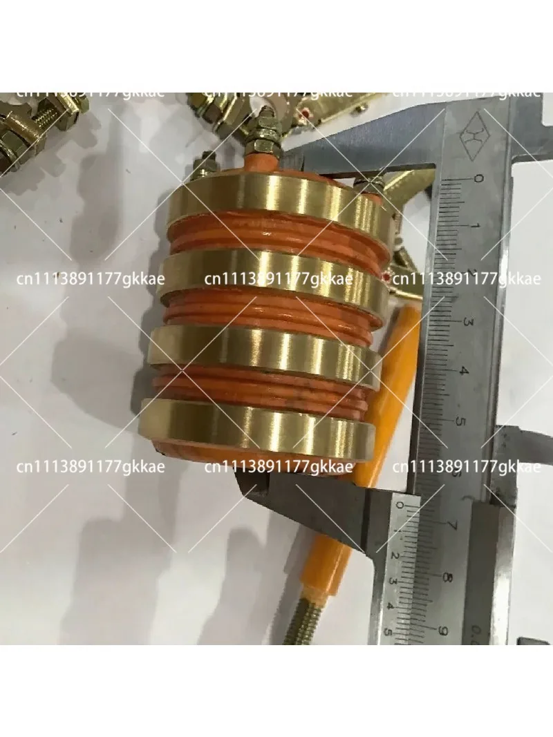 4-Way Conductive Slip Ring Copper Collector Ring ID 20 25 30 35mm OD 57mm Height 68mm Keyway 8mm