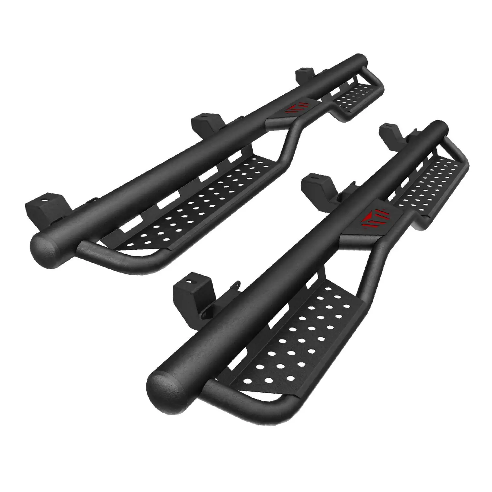 

Carbon Steel 4 Door SUV Running Boards Non Slip Step Accessories for 2018-2025 Powder Coated