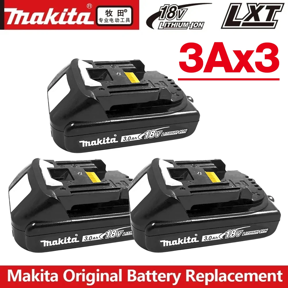 

НОВЫЙ литий-ионный аккумулятор Makita 18В 3.0Ач, аккумулятор Makita BL1815, BL1830, BL1850, BL1860, LXT400, 194205-3, аккумулятор для беспроводных электроинструментов.