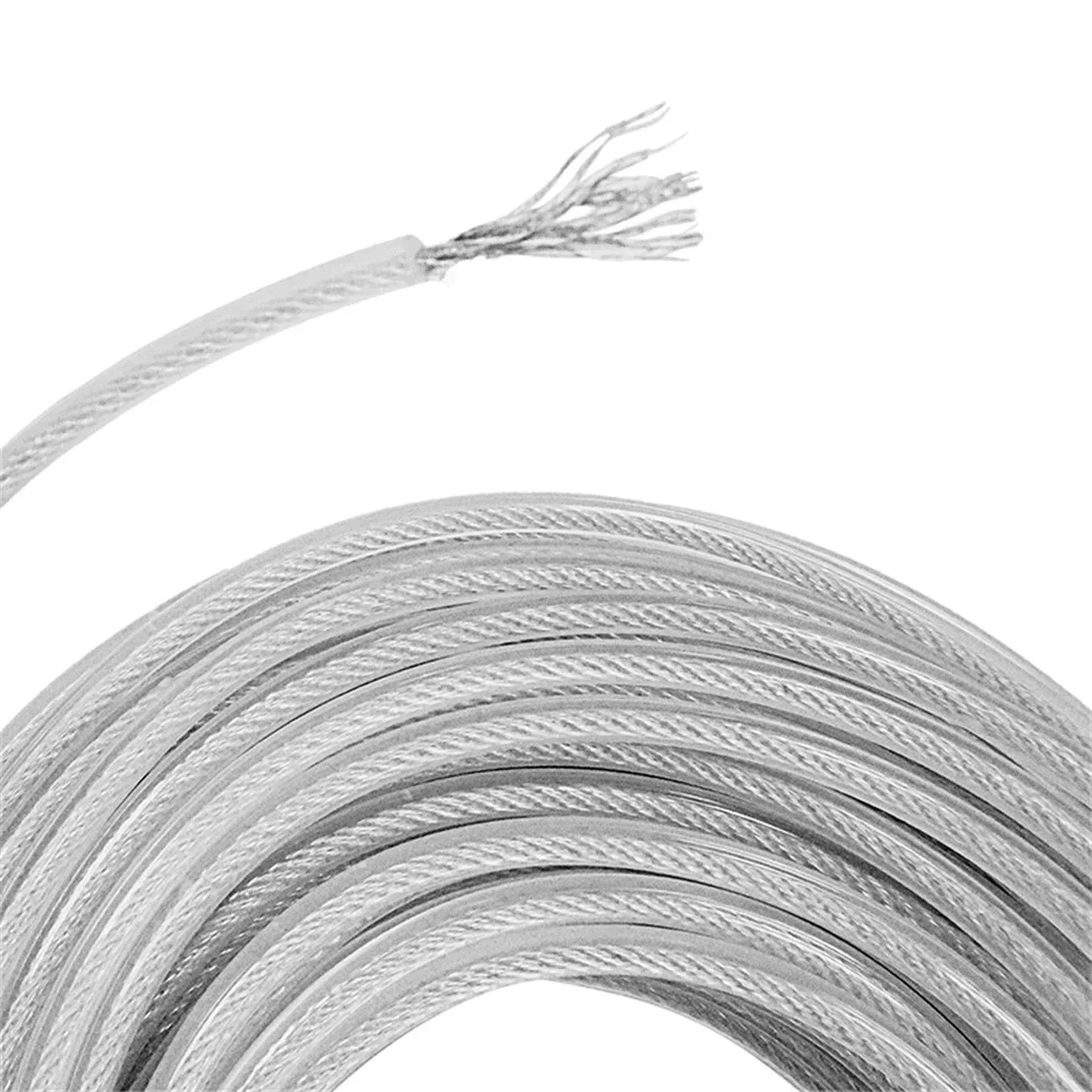 Fil d\'Acier en Nylon de 3mm x 15m, Corde de Débroussailleuse Ronde de Remplacement pour Tondeuse à Gazon, Outils de Jardin