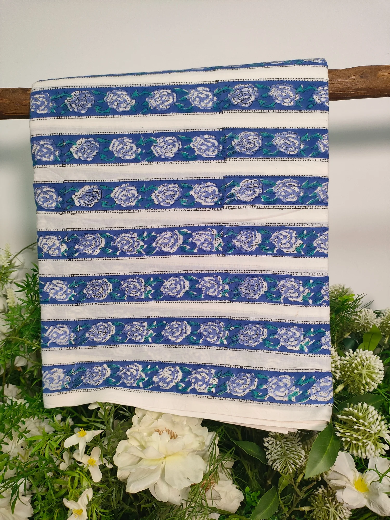 

India Block Print Summer paisley Floral pattern Cotton fabric Patchwork Textile Tissue DIY Cloth Sew Dress clothes Material